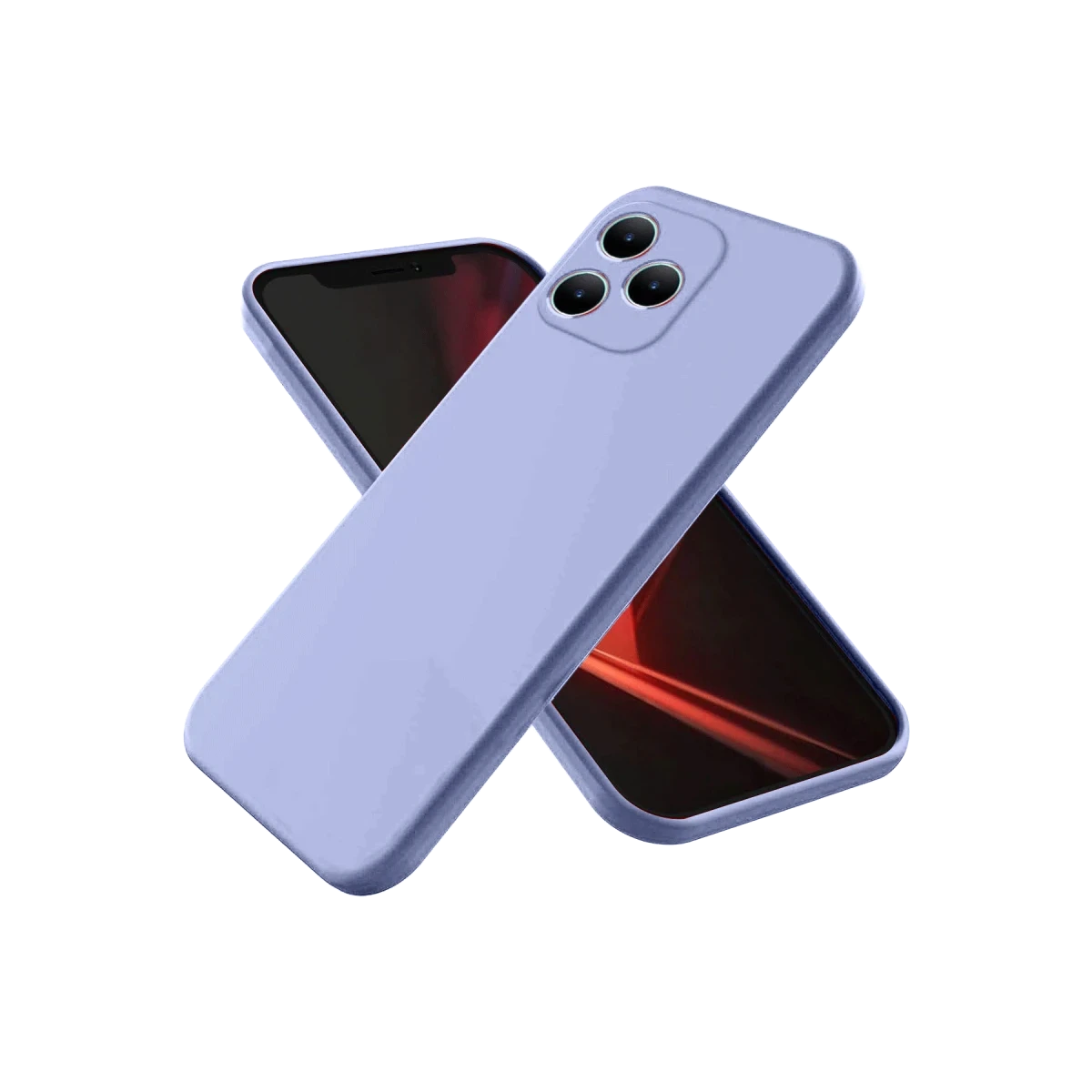 Realme Note 50 4G Kılıf First Silikon - Lila
