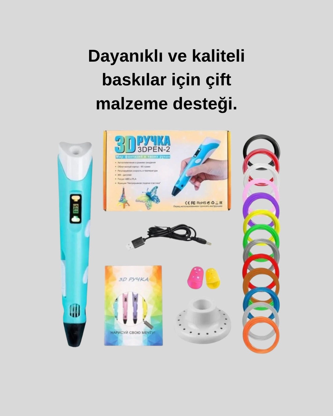 Hobi ve Profesyonel Kullanım için 3D Yazıcı Kalemi