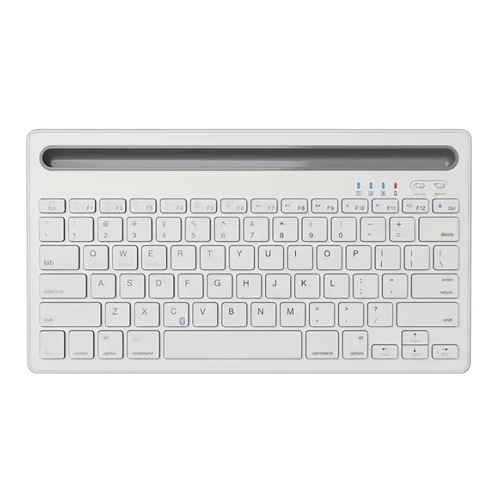 Minimalist Beyaz Kablosuz Klavye 2.4GHz Windows Mac Uyumlu