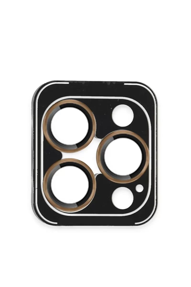 Joko Apple iPhone 16 Pro Max Uyumlu PVD Metal Kamera Lens - Gold