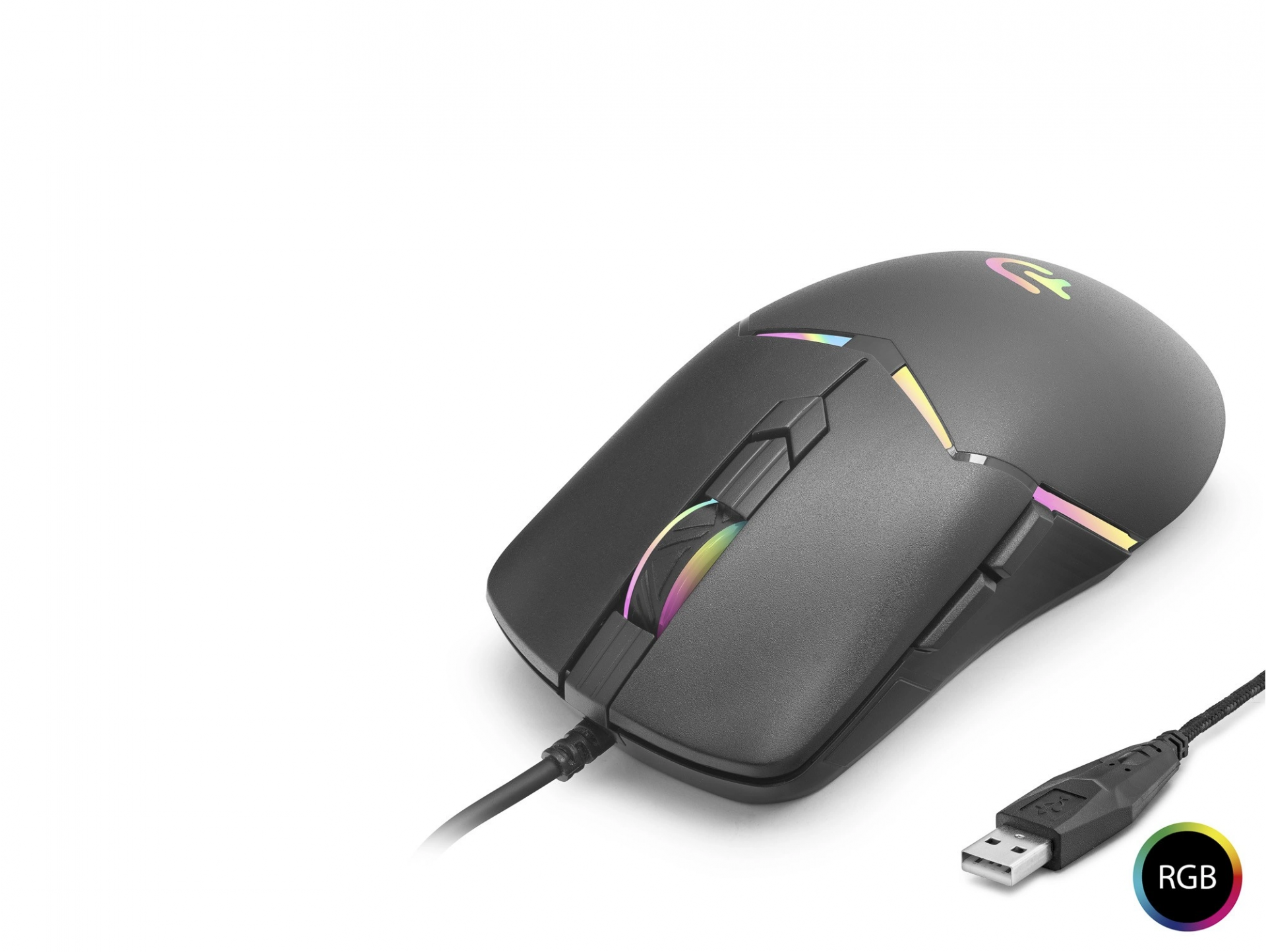 Ergonomik RGB Oyun Mouse 7200 Dpi 6 Tuş Siyah
