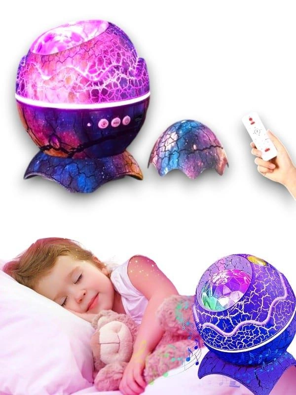 Dinozor Yumurtası Gece Lambası ve Bluetooth Hoparlör