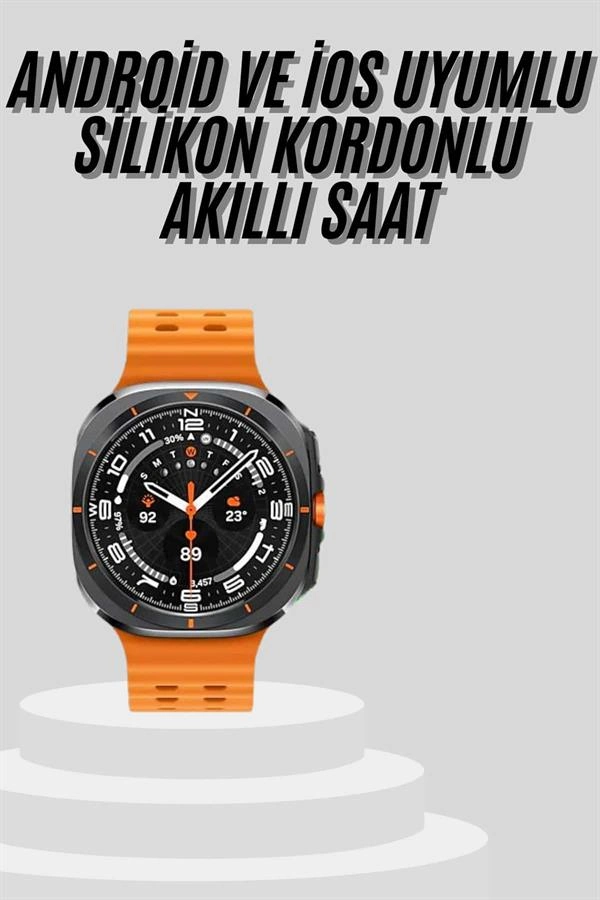Fonksiyonel Akıllı Saat 47 MM Titreşimli Adım Sayar