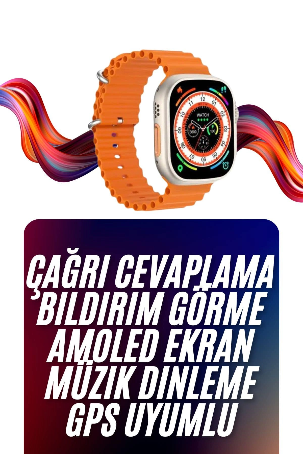 Akıllı Saat 3 Kordonlu Android ve İOS Uyumlu Sağlık Takibi