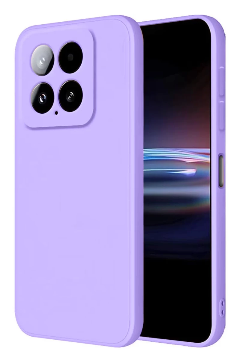 Xiaomi Mi 14T Pro Uyumlu Kılıf Nano içi Kadife Silikon - Lila