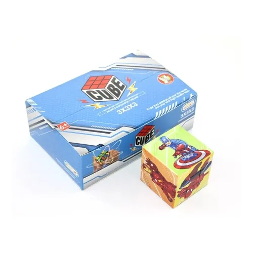 Eğlenceli Süper Kahramanlı Küp Yapboz 5.5 cm