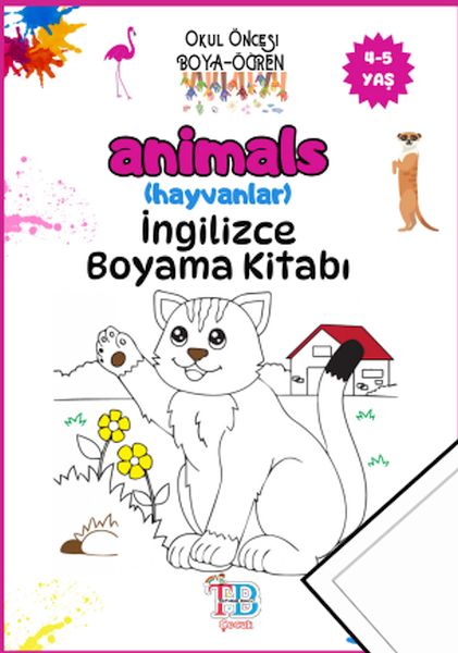 Animals (Hayvanlar)Boyama Kitabı