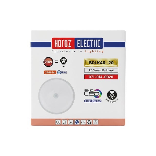 HOROZ 20W SENSORLU BEYAZ S/U LED ARMATUR 1 Adet