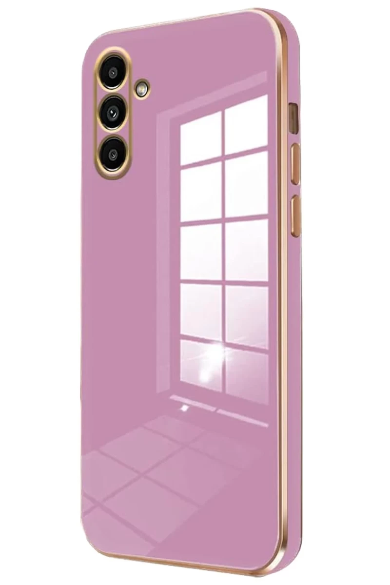 Samsung Galaxy M15 Uyumlu Kılıf Volet Silikon - Mor