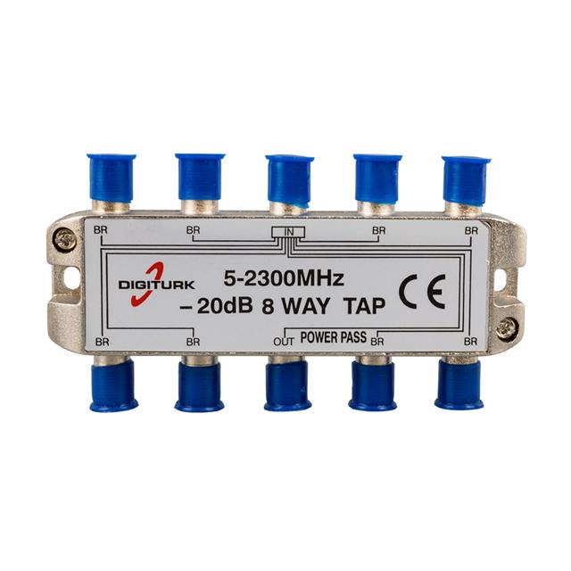Digitürk 5-2150 Mhz 20dB 8 Yollu Tap Switch 1/8 Splitter