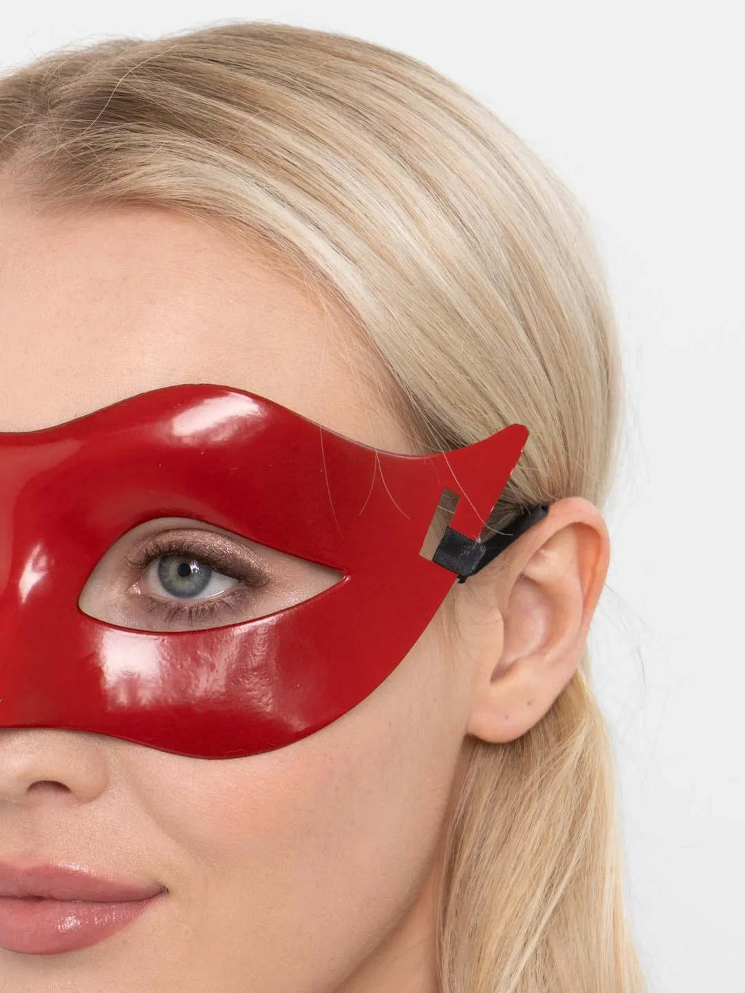 Şık Kırmızı Masquerade Kostüm Venedik Balo Maskesi