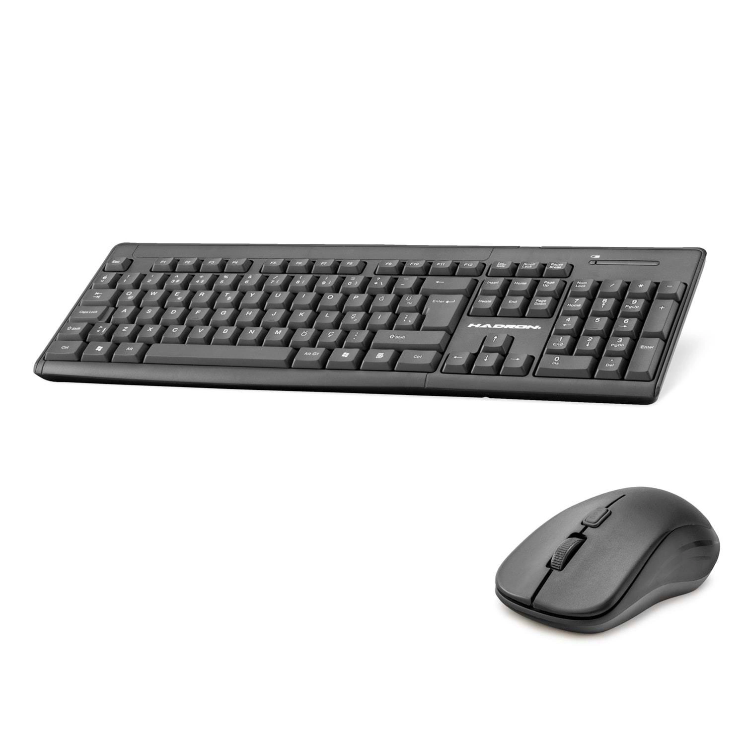 Kablosuz Klavye Mouse Seti Siyah 2.4G Uyumlu