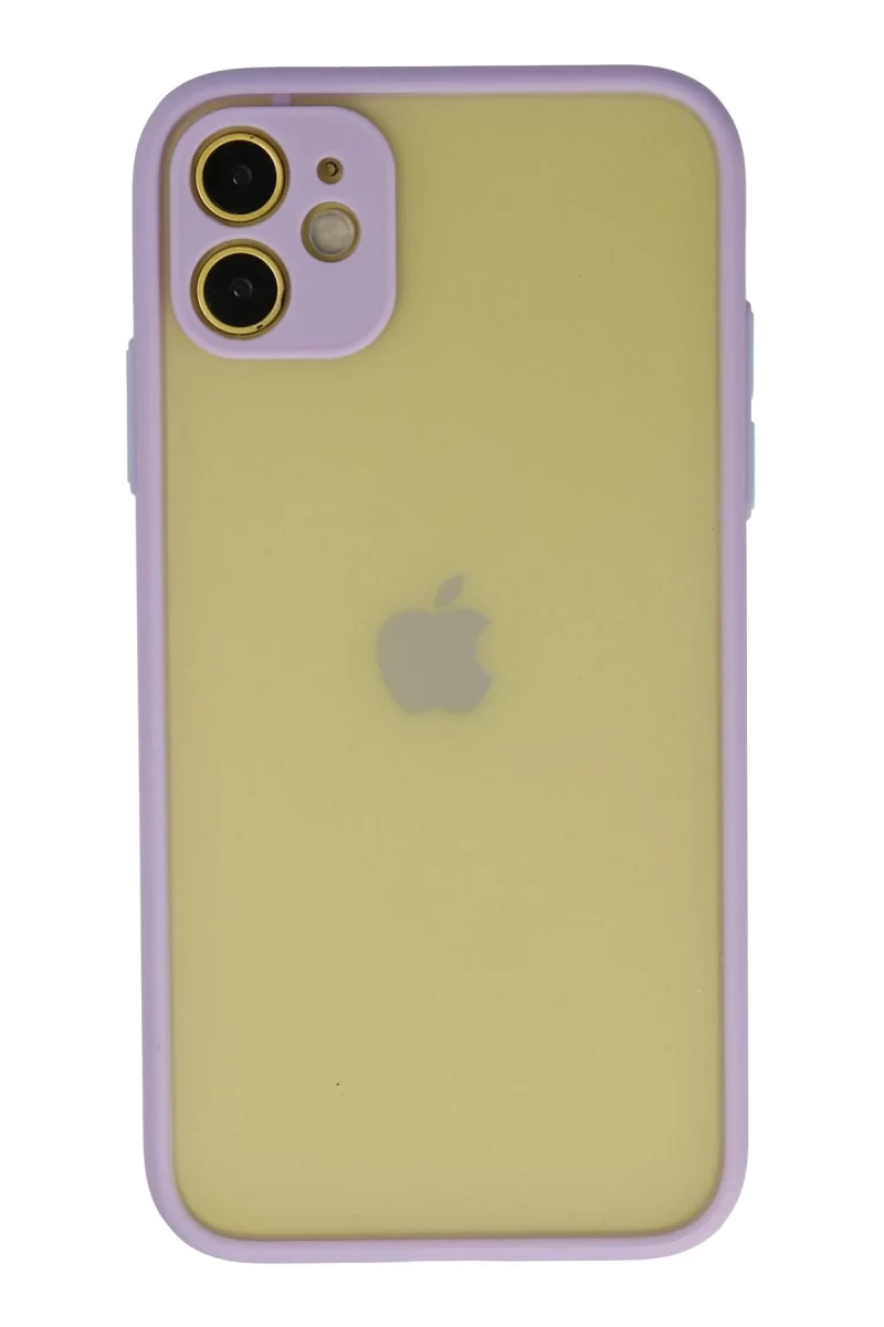 Apple iPhone 11 Uyumlu Kılıf Montreal Silikon Kapak - Mor