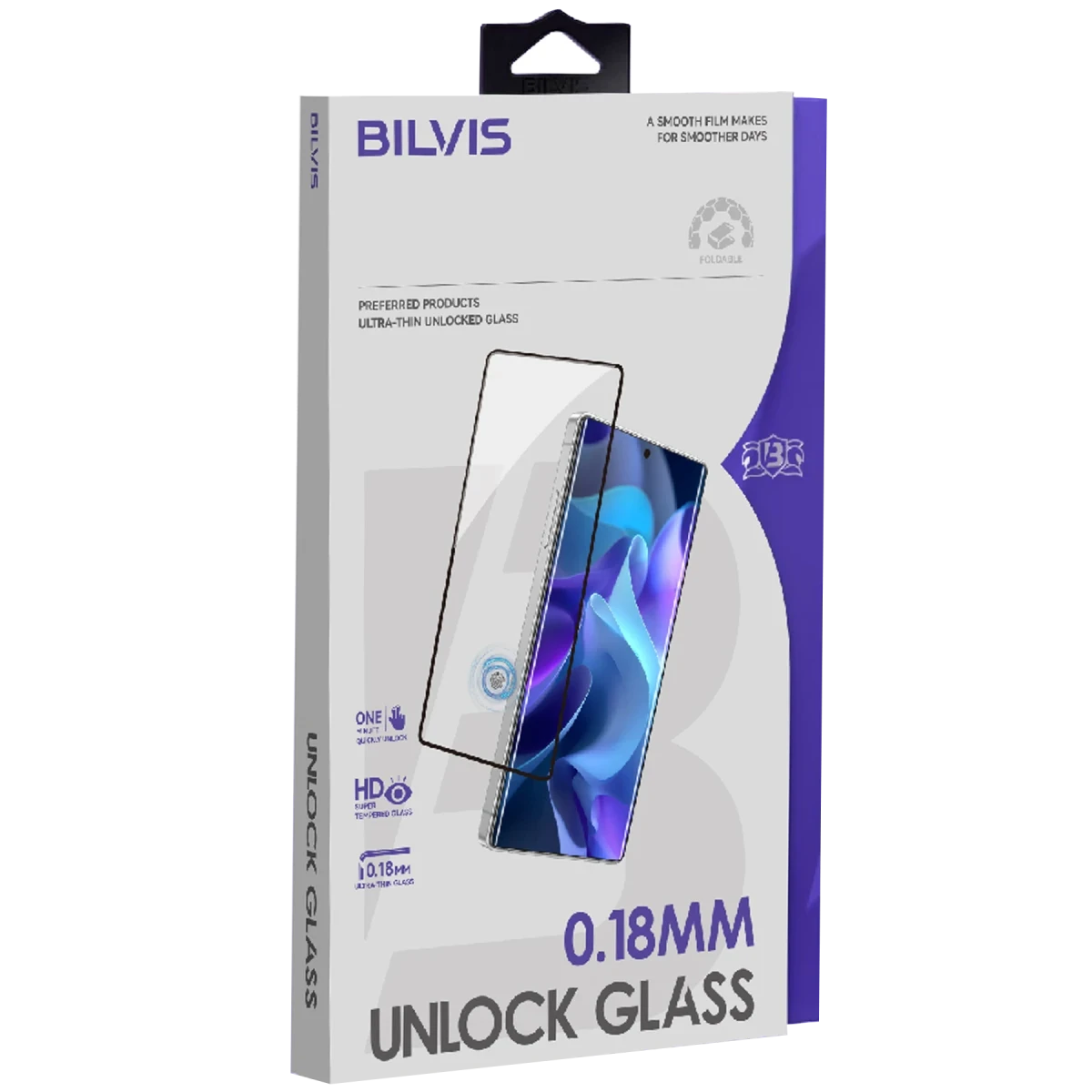 Samsung Galaxy S26 Bilvis 0.18mm Unlock Glass Cam Ekran Koruyucu - Siyah