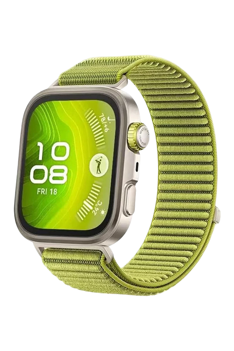 Huawei Fit 4 Braid Kordon - Açık Yeşil