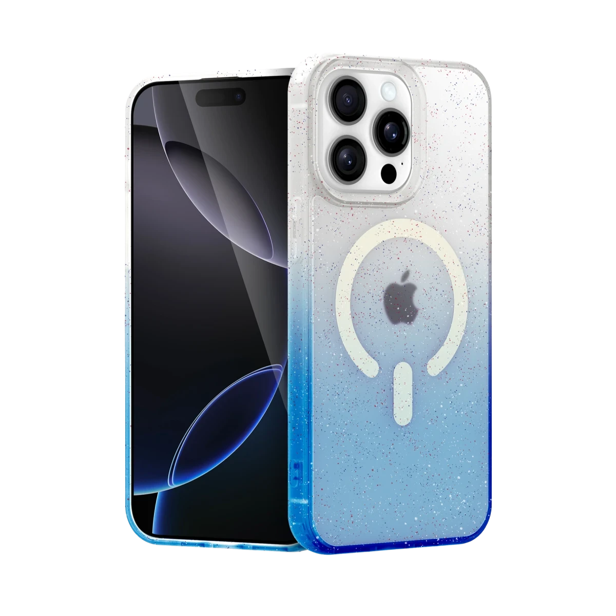 Apple iPhone 15 Pro Pummel Shiny Magsafe Kapak - Mavi