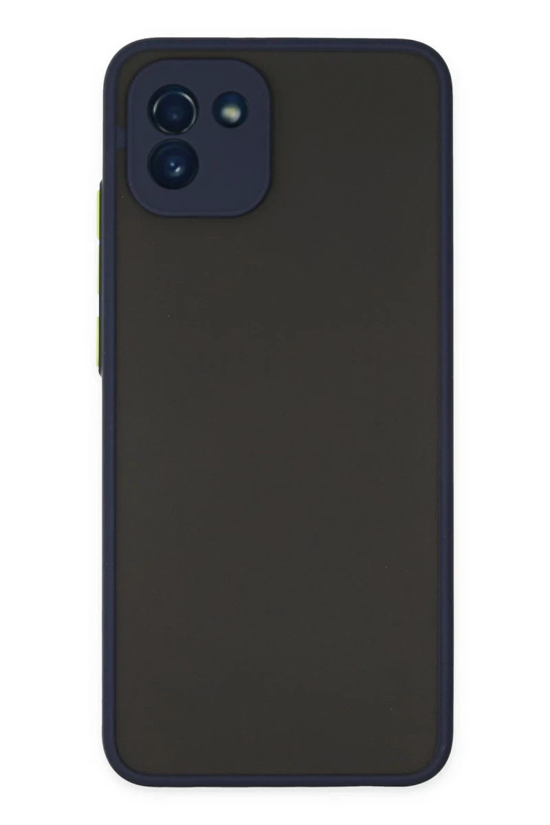 Samsung Galaxy A03 Uyumlu Kılıf Montreal Silikon Kapak - Lacivert