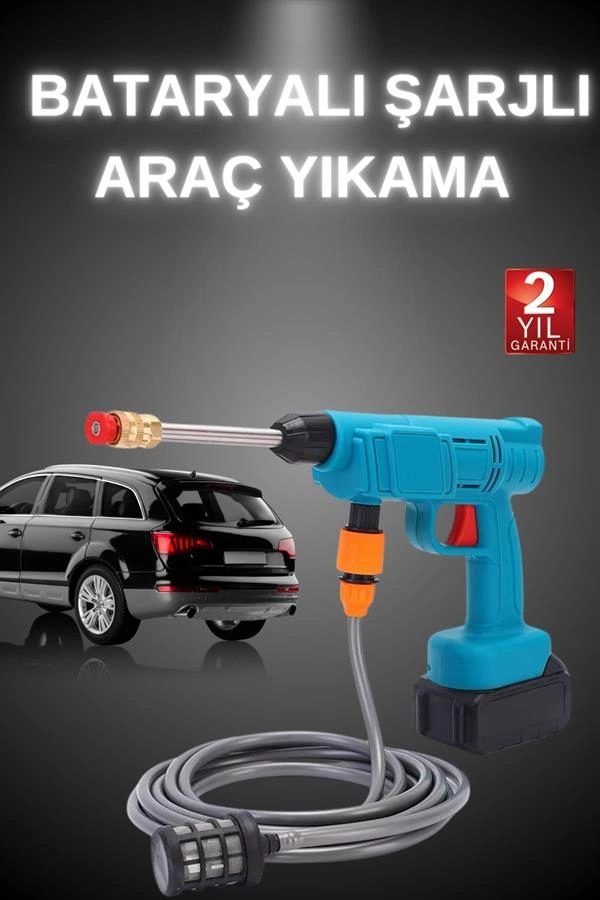 Yüksek Basınçlı Oto Yıkama Makinesi 2 ile Bahçe Temizliği