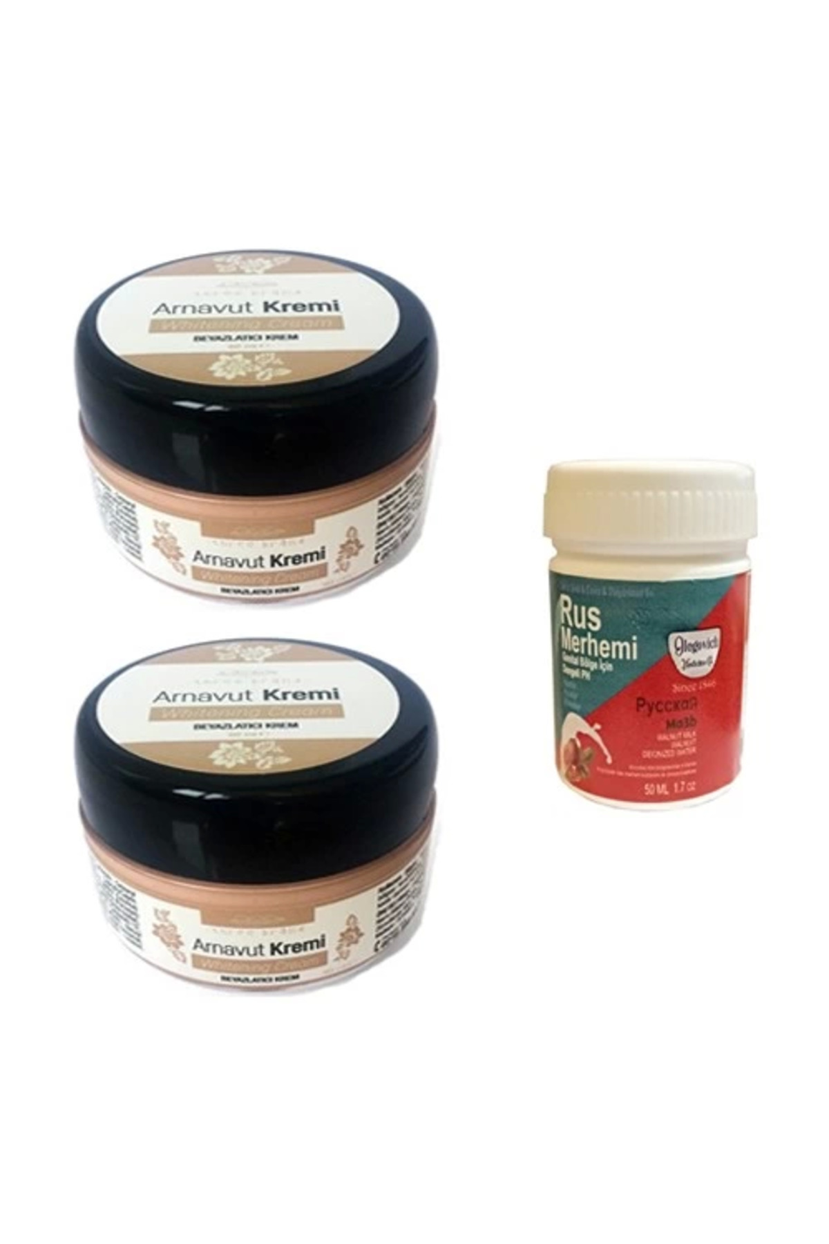 Süper Three Brand Arnavut Kremi 2 Adet + Rus Merhemi 50 ml 1 Adet