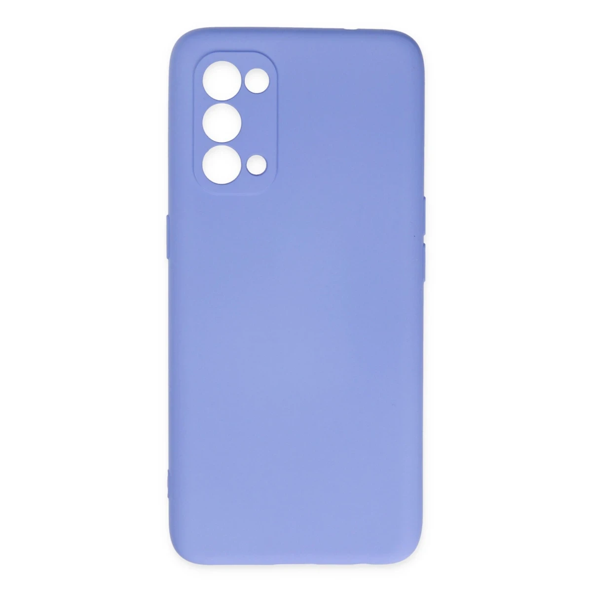 Oppo Reno 5 Kılıf Nano içi Kadife Silikon - Lila