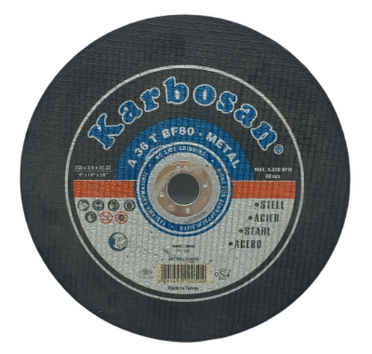 Yüksek Performanslı Metal Kesici Disk 230mm 3.0mm 22mm