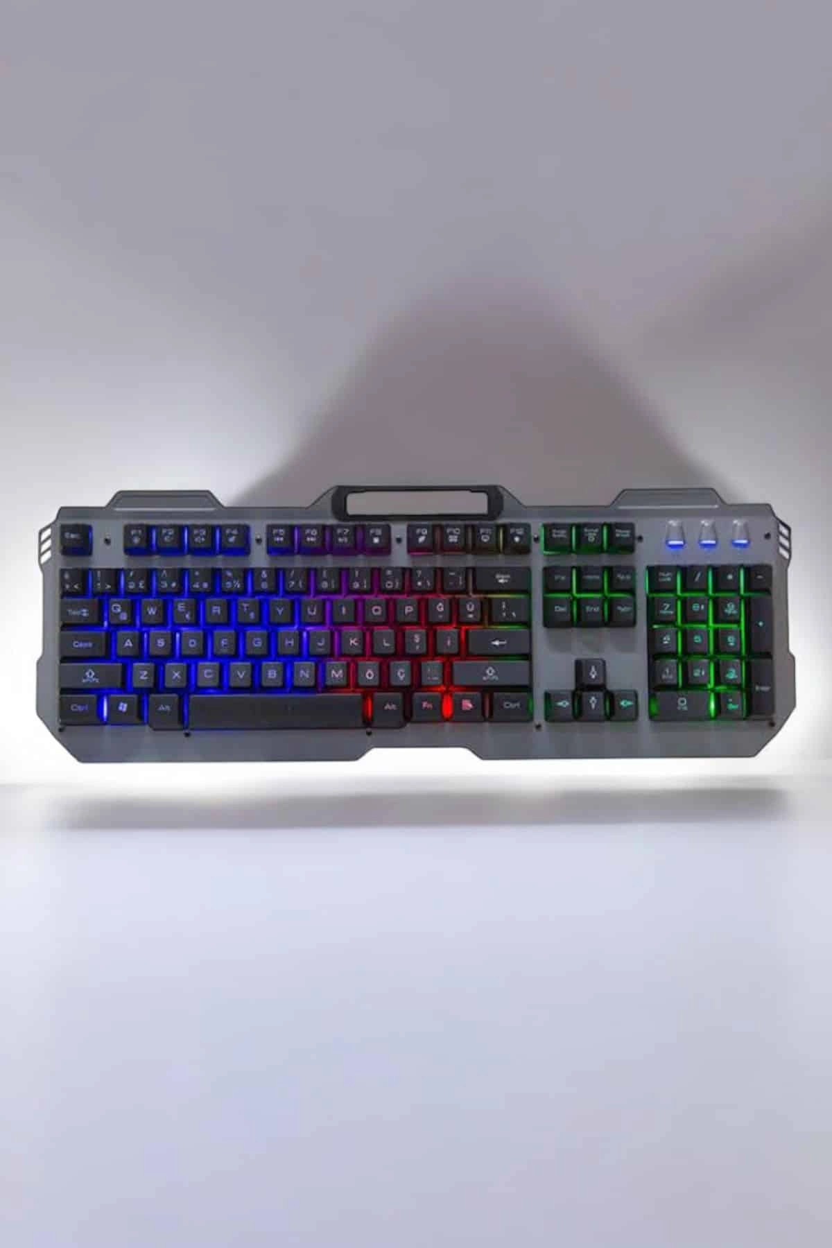 RGB Işıklı Q Klavye ve Mouse Seti 1 Adet Oyun İçin