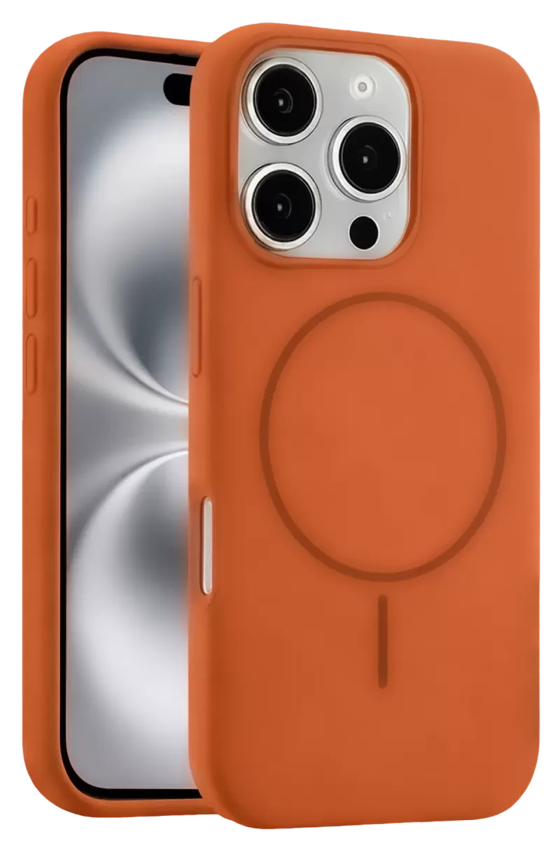 Joko Apple iPhone 16 Pro Max Uyumlu Kılıf Jully Magsafe Kapak - Turuncu