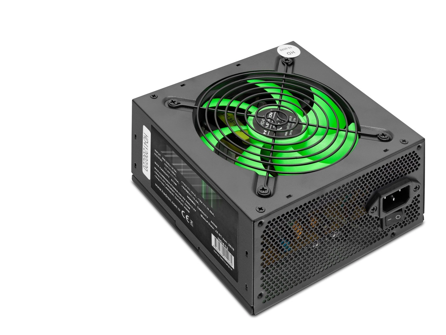 Yüksek Performanslı 600W Güç Kaynağı 12 Cm Fan ATX Siyah