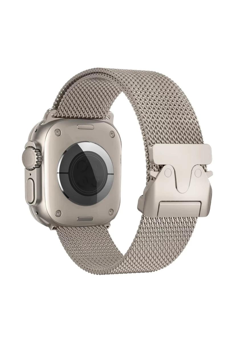 Apple Watch 42mm Uyumlu Milano Metal Kordon - Titan Gri