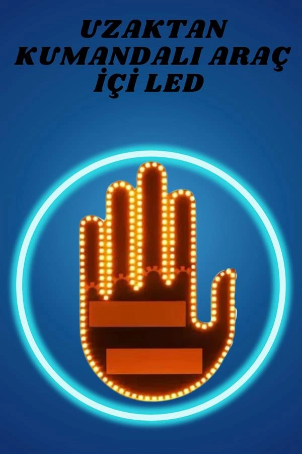 Uzaktan Kumandalı Pilli Led Işık 3 Adet AA Pil ile