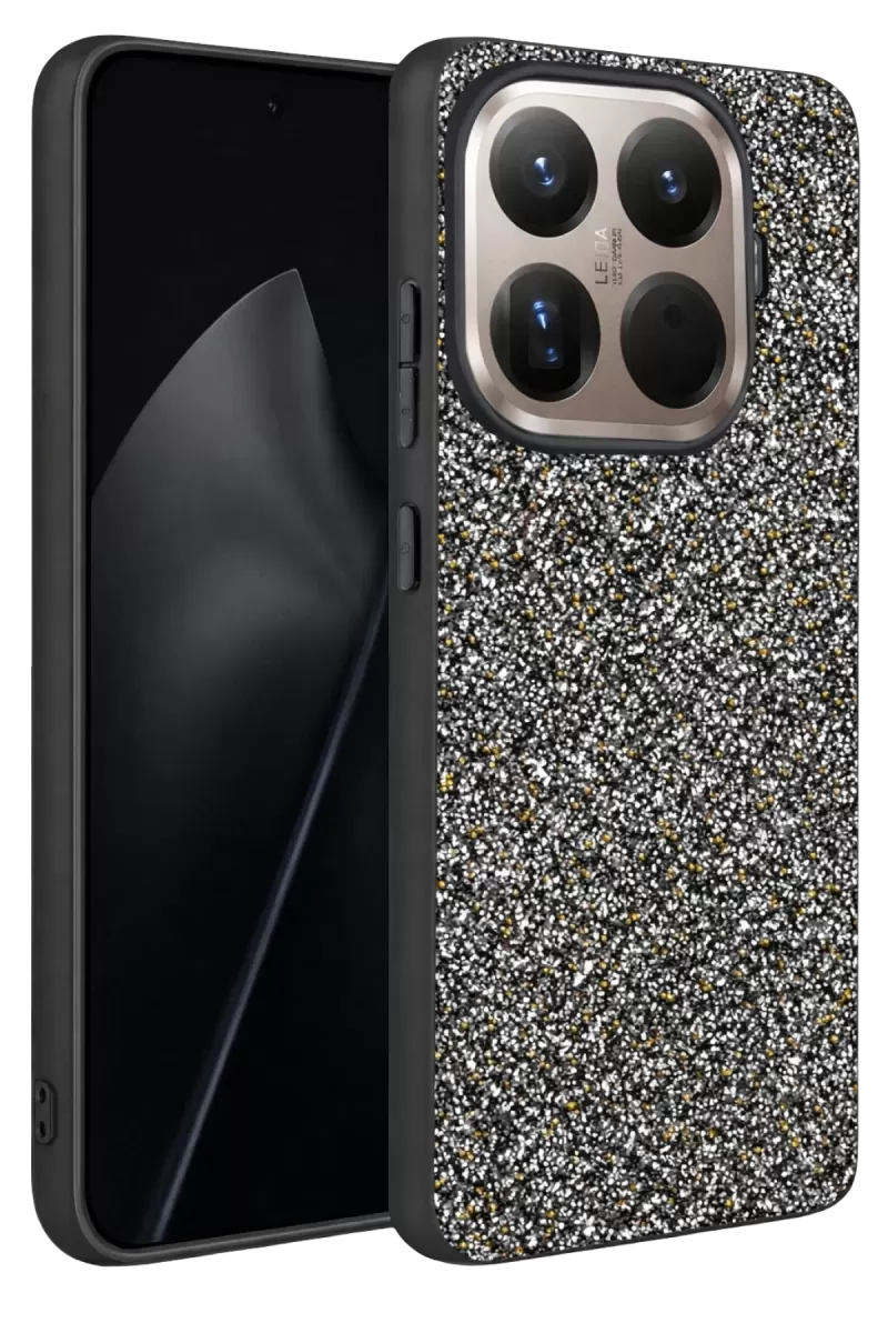 Onegif Xiaomi Mi 15T Pro Uyumlu Bright Simli Kapak - Gold