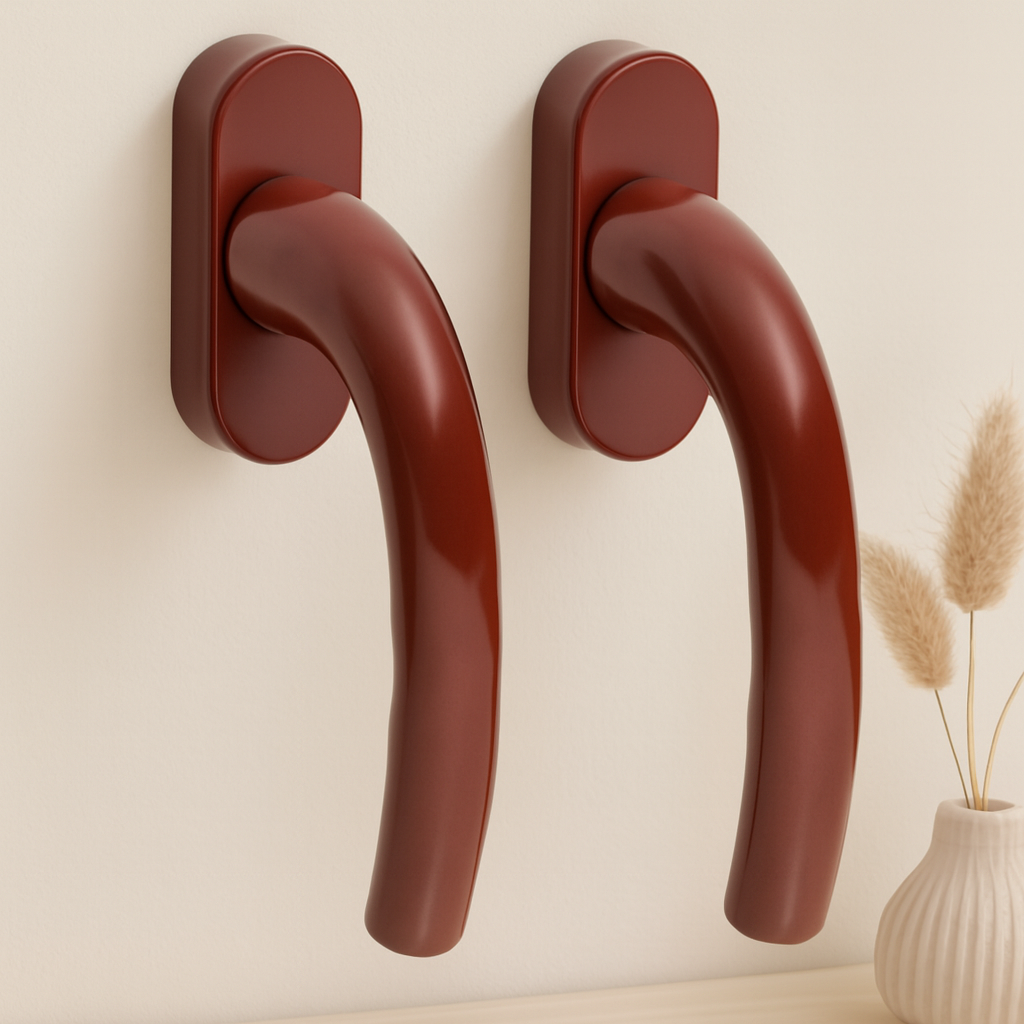 PVC pencere kolu kahverengi