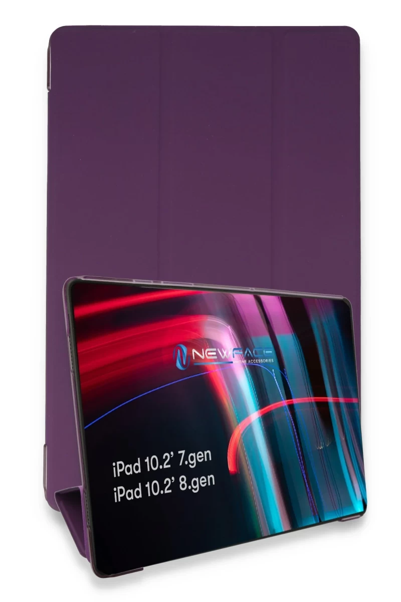 Apple iPad 10.2 (7.nesil) Kılıf Tablet Smart Kılıf - Mor