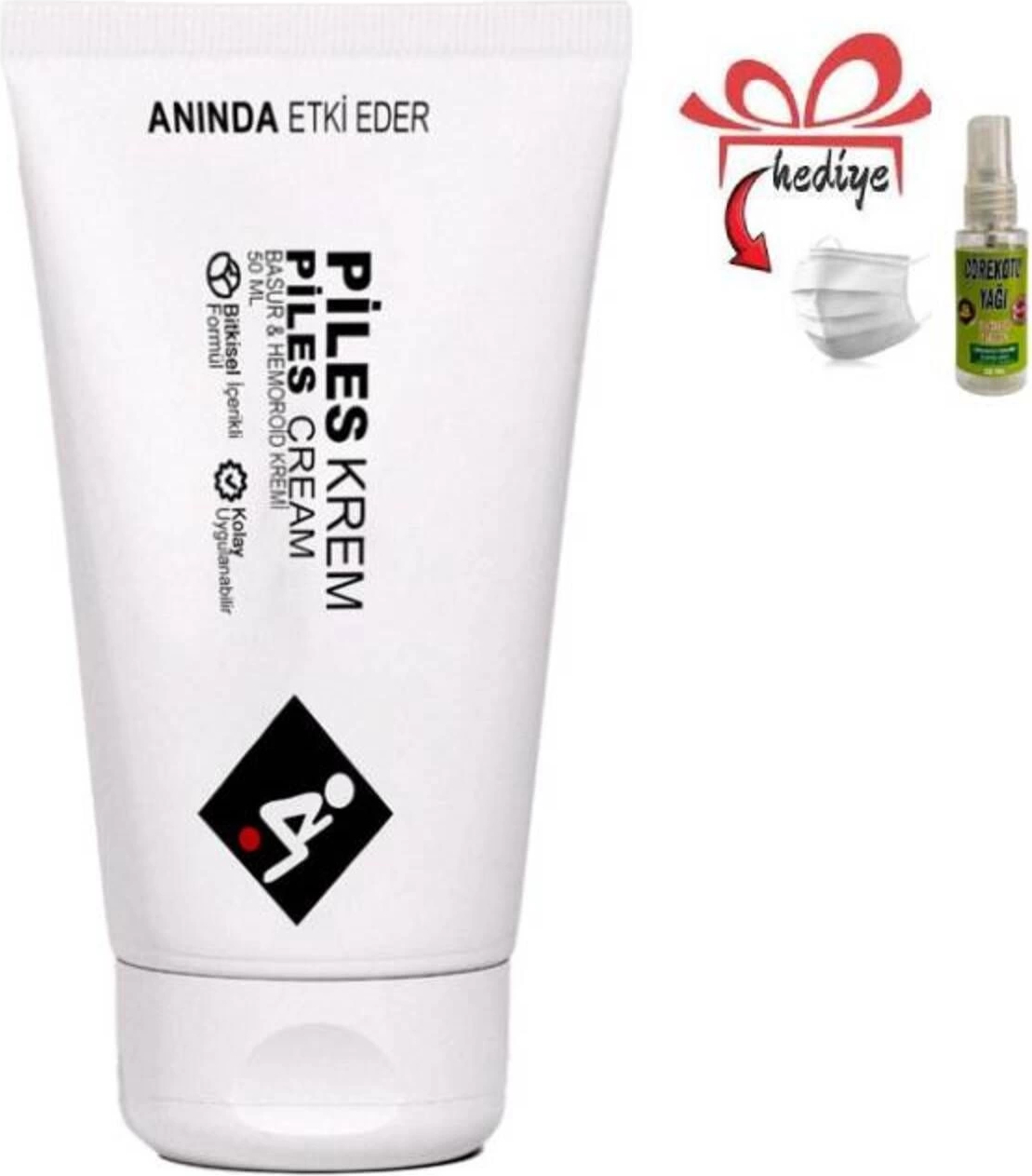 Piles Hemeroidinize-Bağsurunuza Yeni Çözümükremi 50 Ml+Çörek Otu Sızı Yağı
