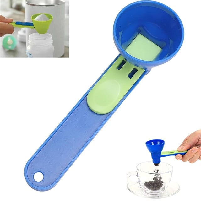 SN-29959 Kaydırmalı Ayarlı 2in1 Mutfak Ölçü Kaşığı