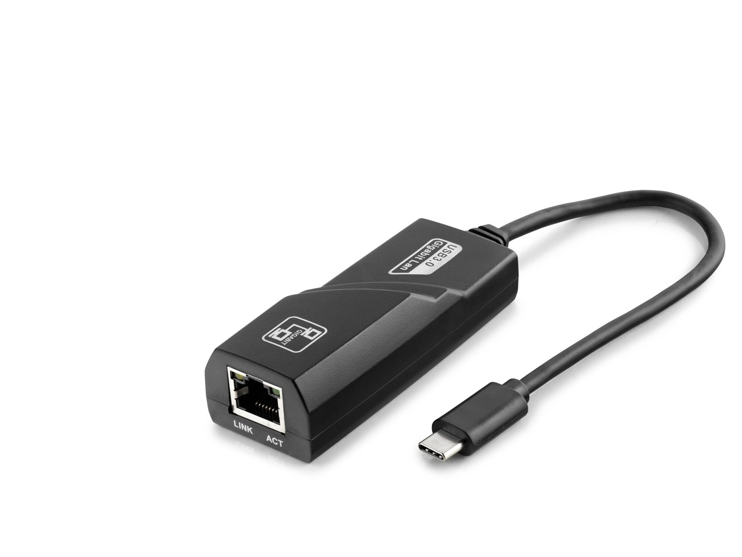 Siyah Type-C Usb Ethernet Adaptör 10 100 Mbps Taşınabilir