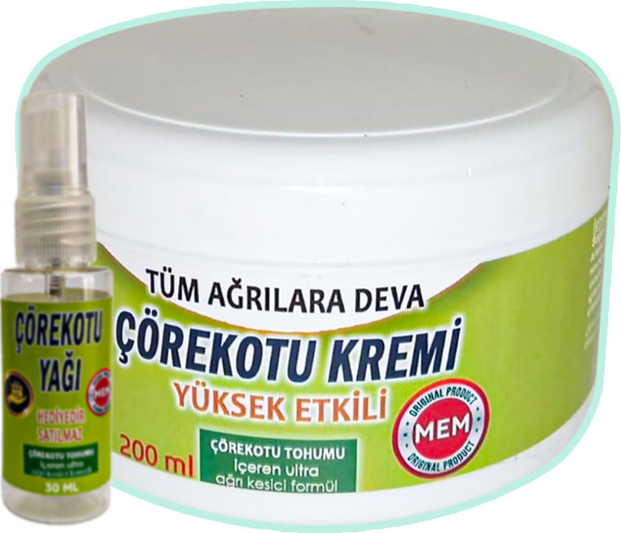 Çörekotu Agrı Kremi 200 ml Green Boxrah Atlama Ağ Rilar Için Cream ile + 30 ml Çörek Otu Agriyağı