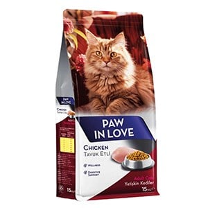 Paw in Love Yetişkin Kedi Maması Tavuk Etli 15kg 1 Adet