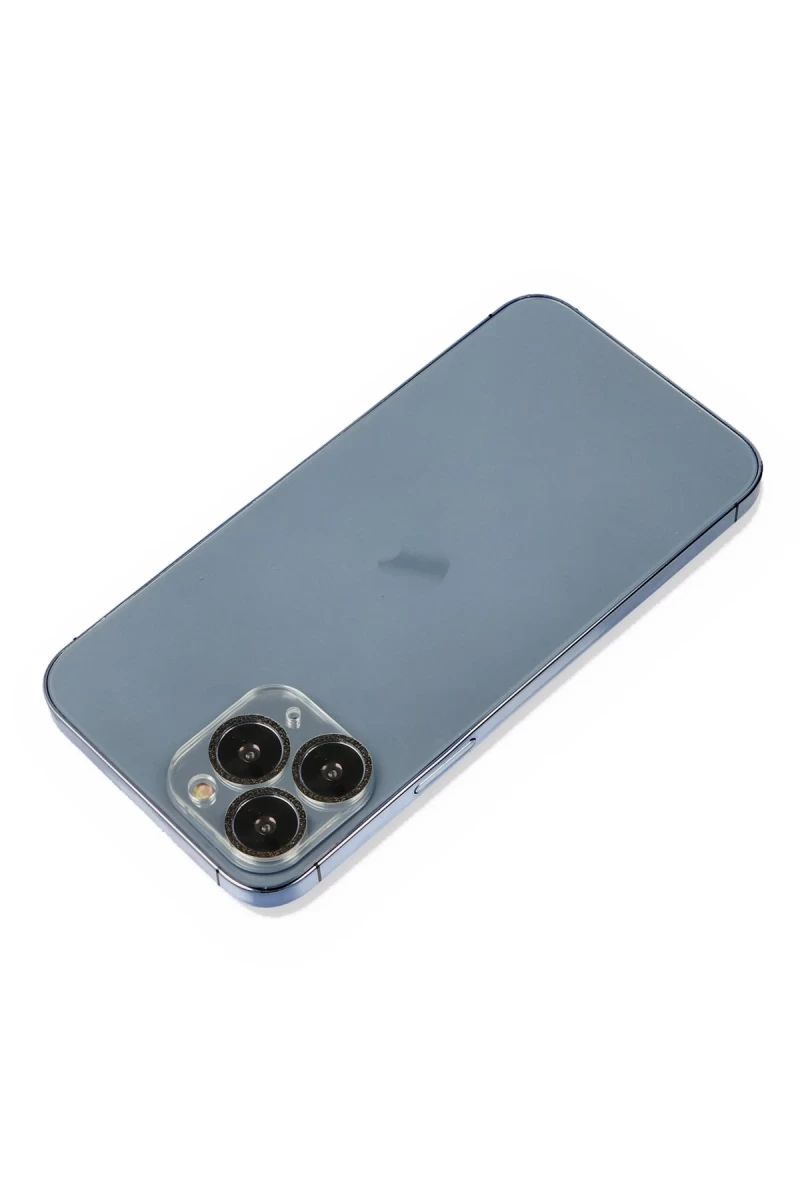 Apple iPhone 11 Pro Uyumlu Shine Kamera Lens Koruma Cam - Siyah