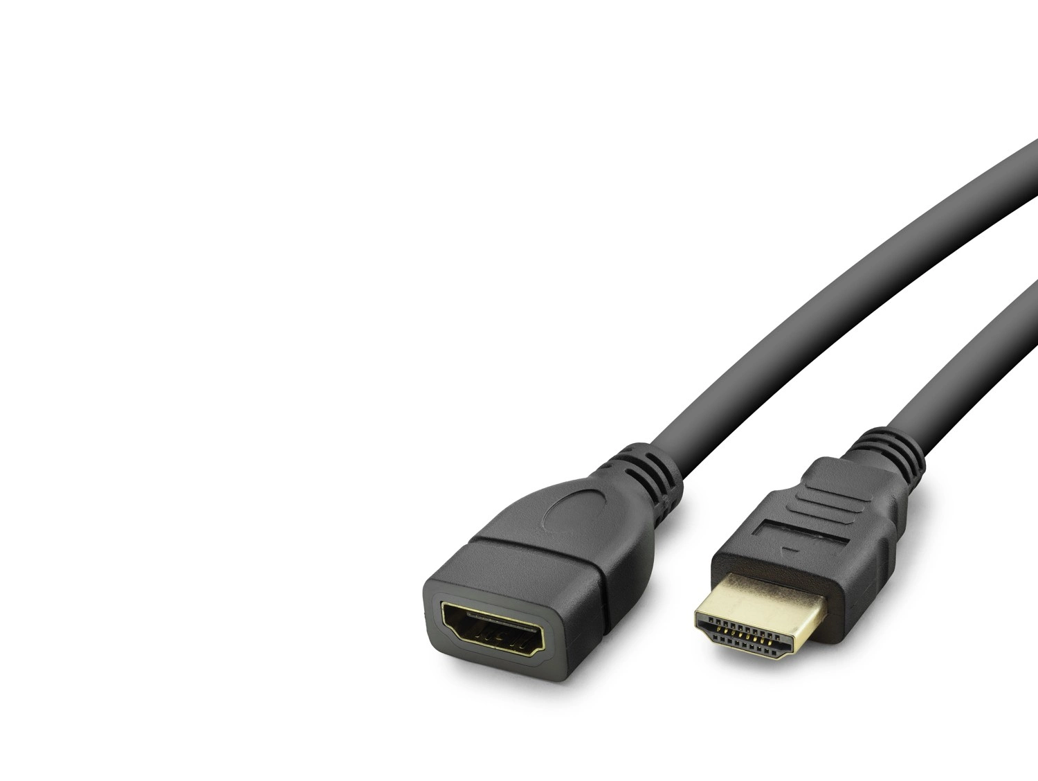 Esnek HDMI Uzatma Kablosu 1 Metre Siyah
