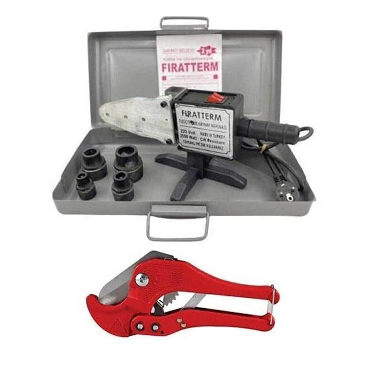 Pratik Plastik Boru Kaynak Makinesi 2500W 4 Uçlu Set