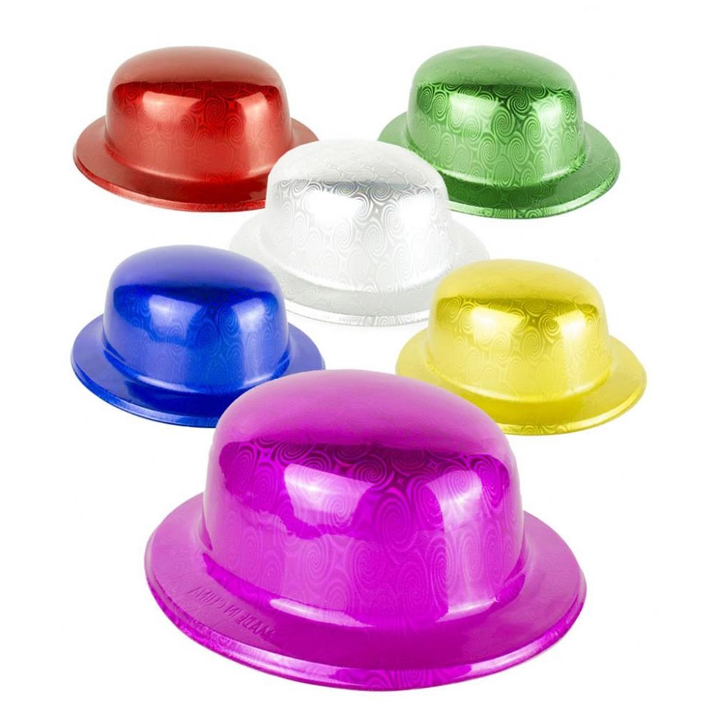 Hologramlı Plastik Melon 27x24 cm Altın Renk