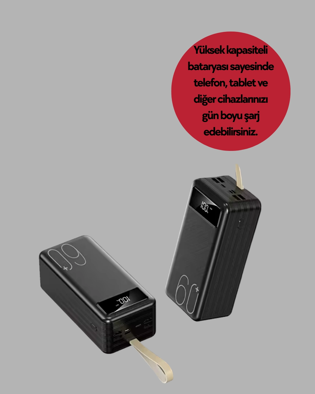Yeni Nesil Çoklu Çıkışlı Powerbank 4 Port Micro USB Lightning Type-C