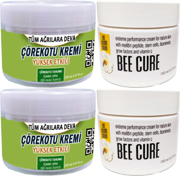 Çörek Otu Kremi 2 Adet 150 ml + 2 Adet Beecure Krem 150 ml / Krem Seti