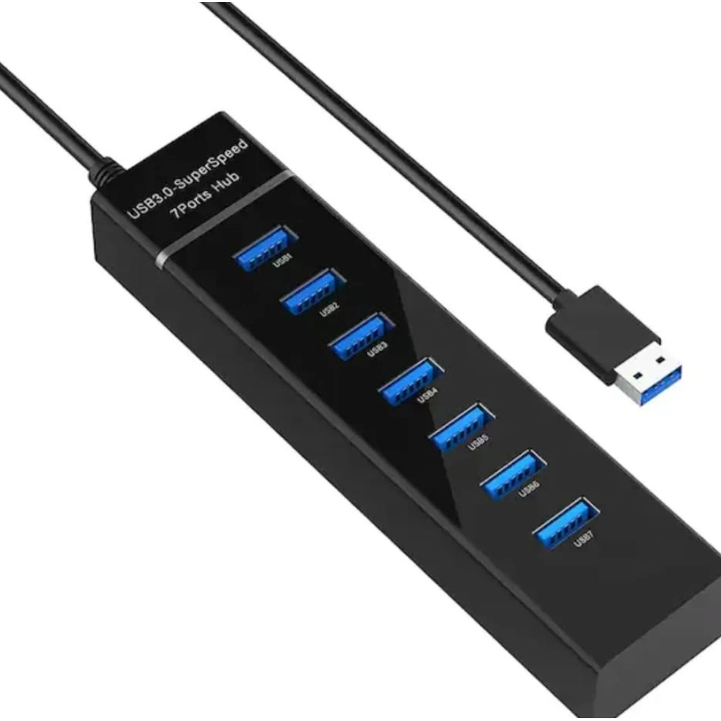 Yüksek Hızlı 7 Port USB Hub 1 Metre Uzunluk
