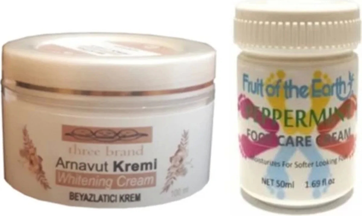 Süper Hintohu Three Brand 100ML Arnavut  Kremi+Foot Care Cream 50ML Nane Ferahlığı