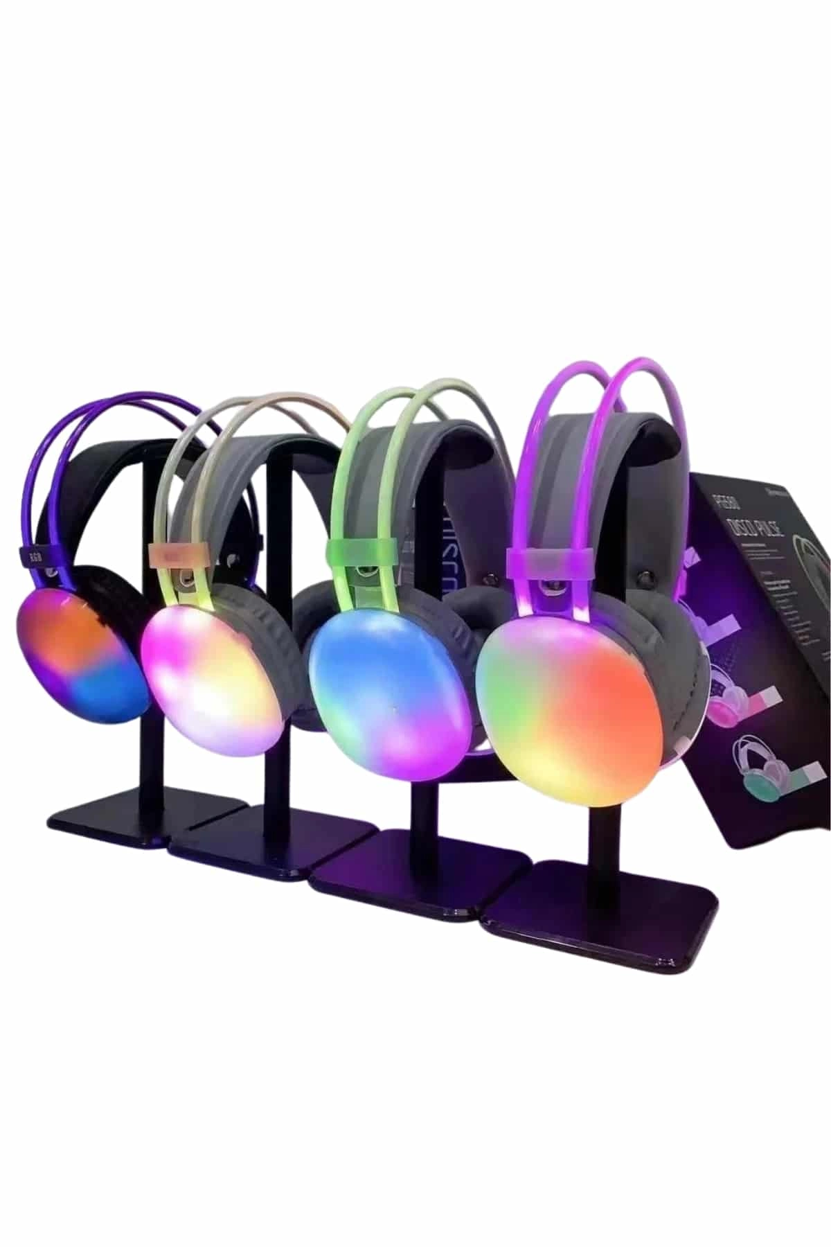 Kablosuz RGB Işıklı Kulaklık 40mm Dinamik Ses