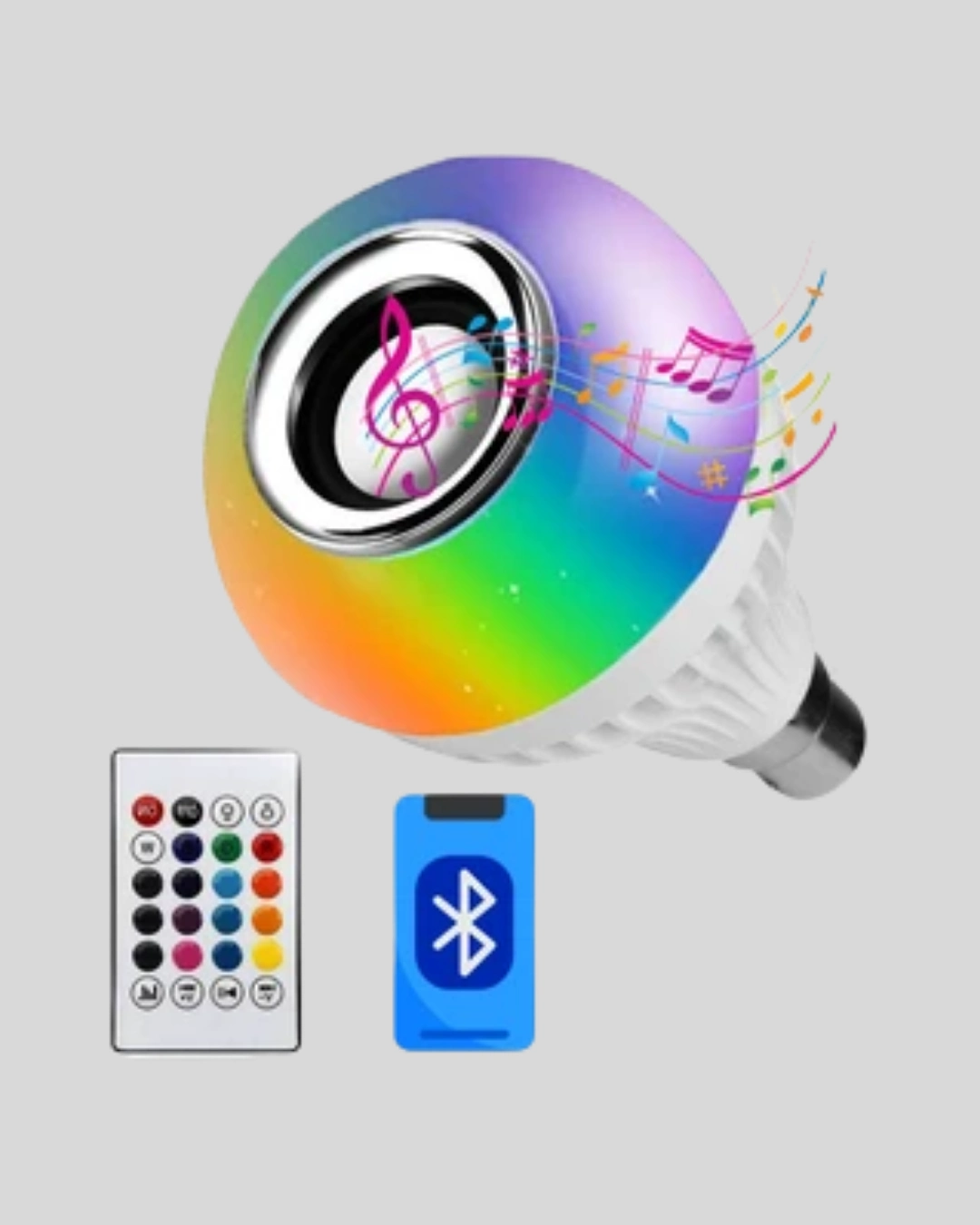 Şık Bluetooth Bağlantılı RGB LED Ampul E27 Duy Tipi