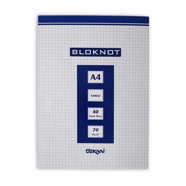 G0385 A4 40 Yaprak Masa Bloknot Kareli 1 Adet