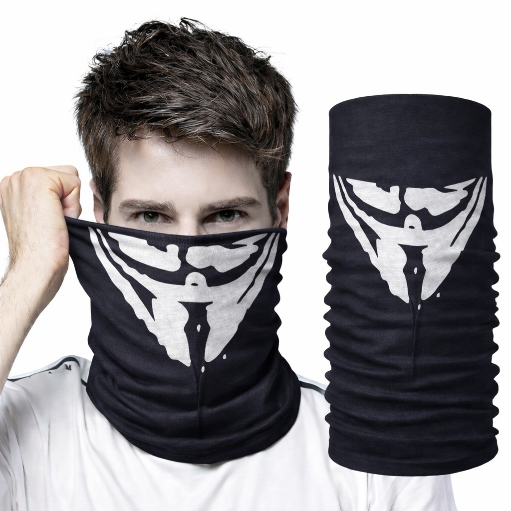 Vendetta Maskesi Desenli Baf Bandana ? Çok Amaçlı Yüz Boyunluk Bandana 4 No